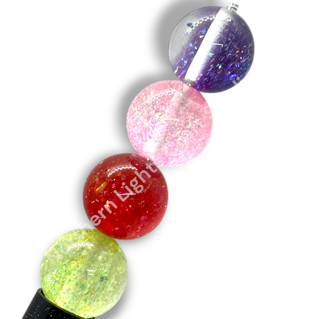 Colorful Confetti 16mm Acrylic Beads -20pc.