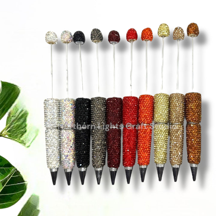 Beadable Rhinestone Pens Solid Colors