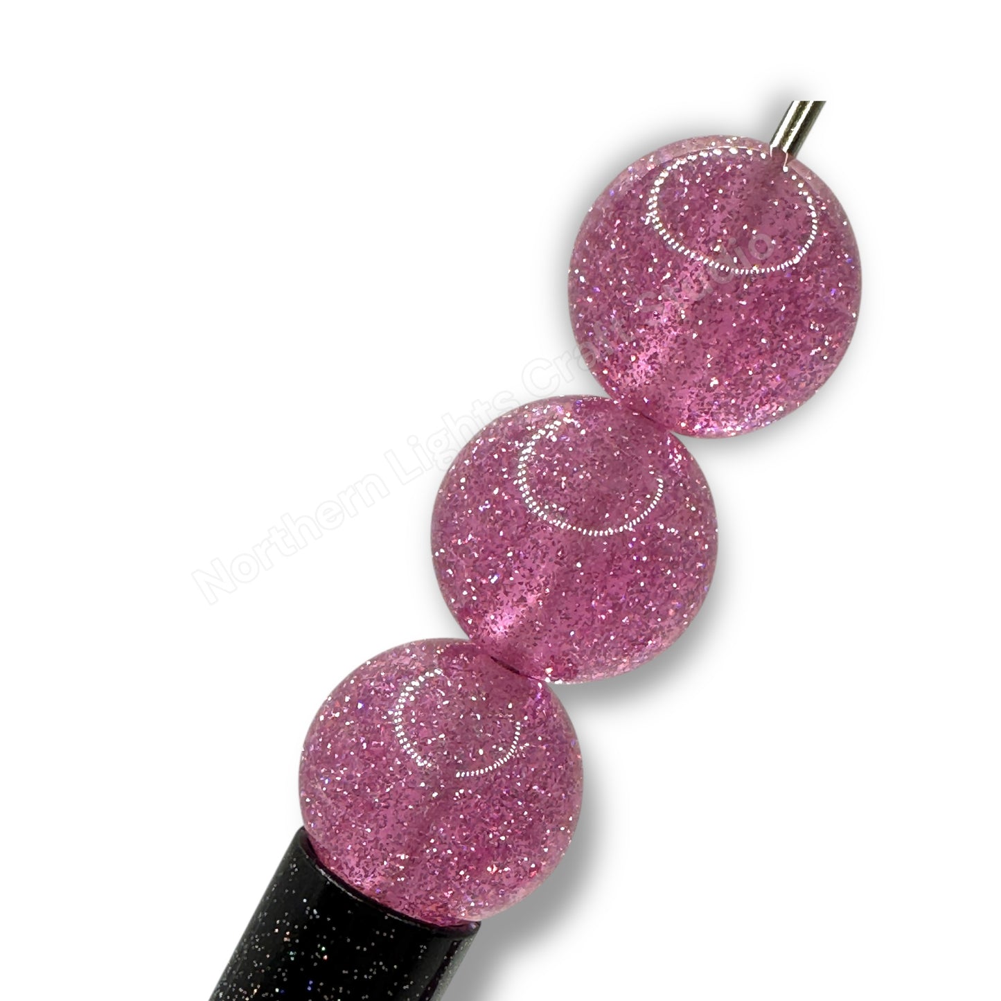 Glitter Dust 16mm Beads - 20 Pcs.