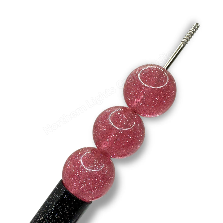 Glitter Dust 16mm High Quality Resin Beads - 20 Pcs.