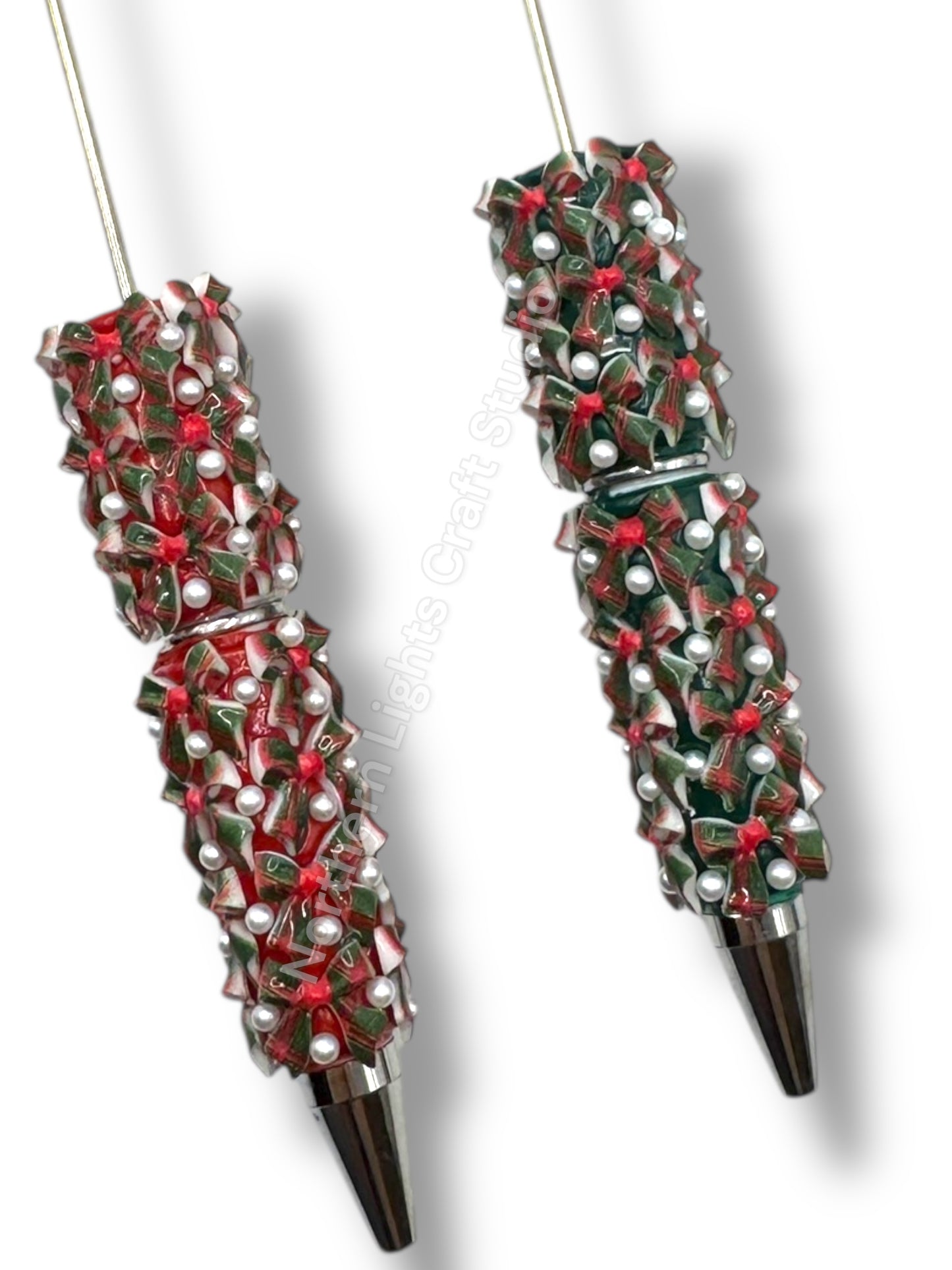 Beadable Christmas Rhinestone Pens