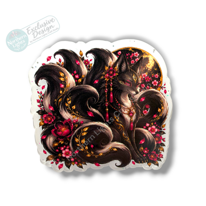 Black and White Flat Back Acrylic 2pc. - Design Exclusive!