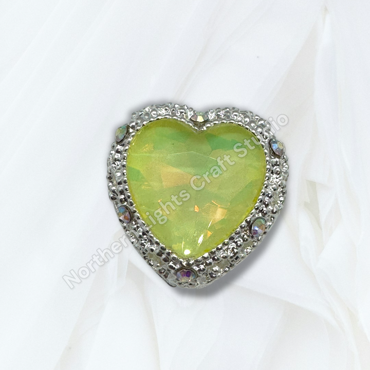 Metal Alloy Heart Bead