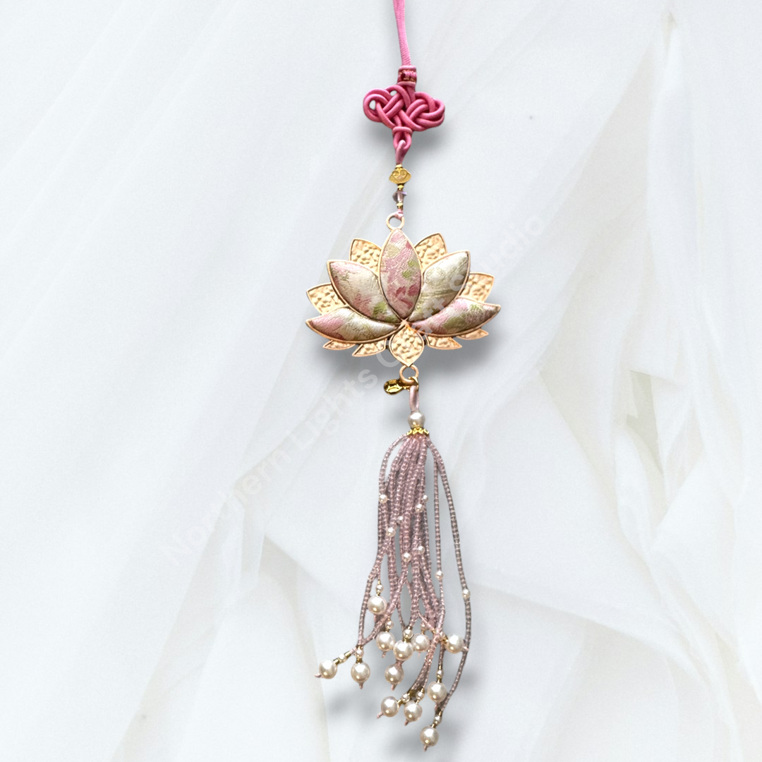 Song Brocade Lotus Car Charm / Decorative Hanging Charm