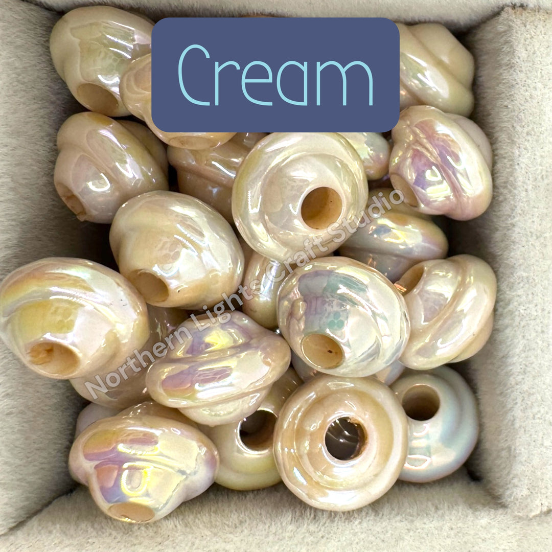 UFO Shaped Acrylic Spacers 10mm- 25 pcs.