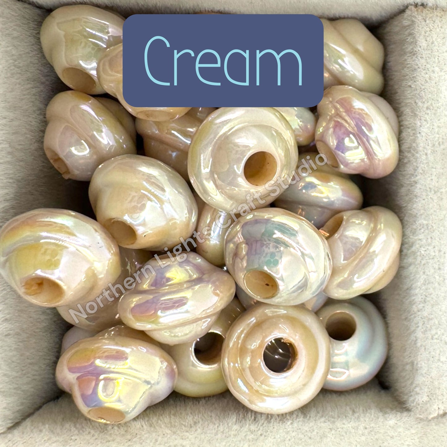 UFO Shaped Acrylic Spacers 10mm- 25 pcs.