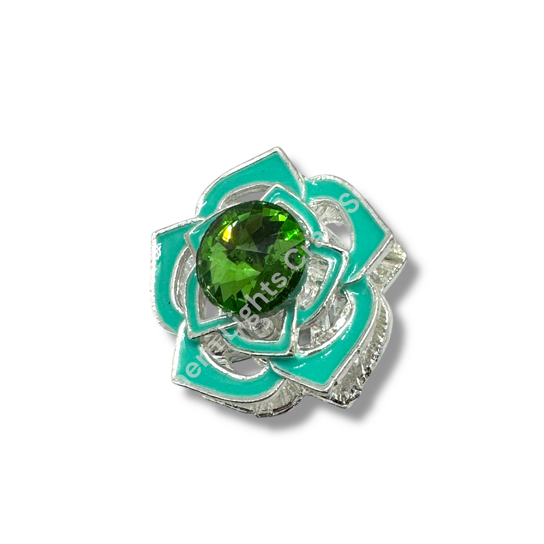 Metal Alloy Large Flower Bead - 1pc.