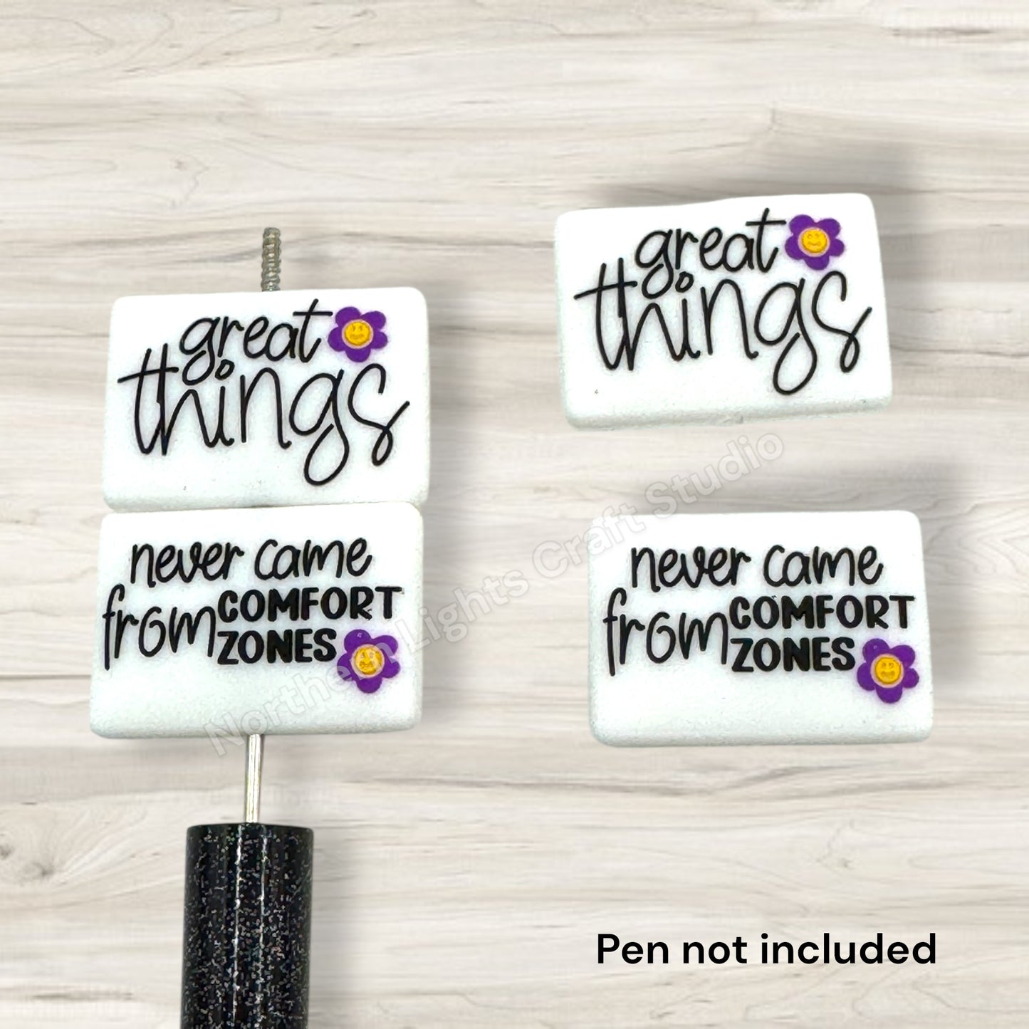 Great Things Never Came from Comfort Zones Two Sided Saying Encouragement Focal
