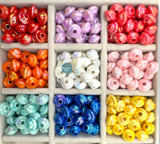 UFO Shaped Acrylic Spacers 10mm- 25 pcs.