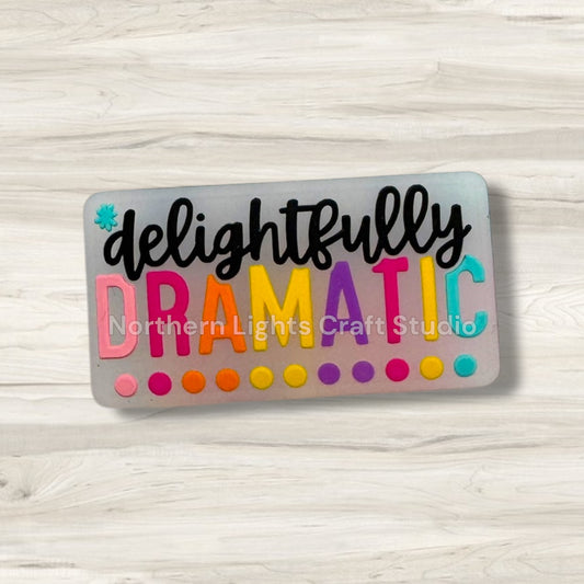 Delightfully Dramatic Focal Glitter Jelly Focal Bead