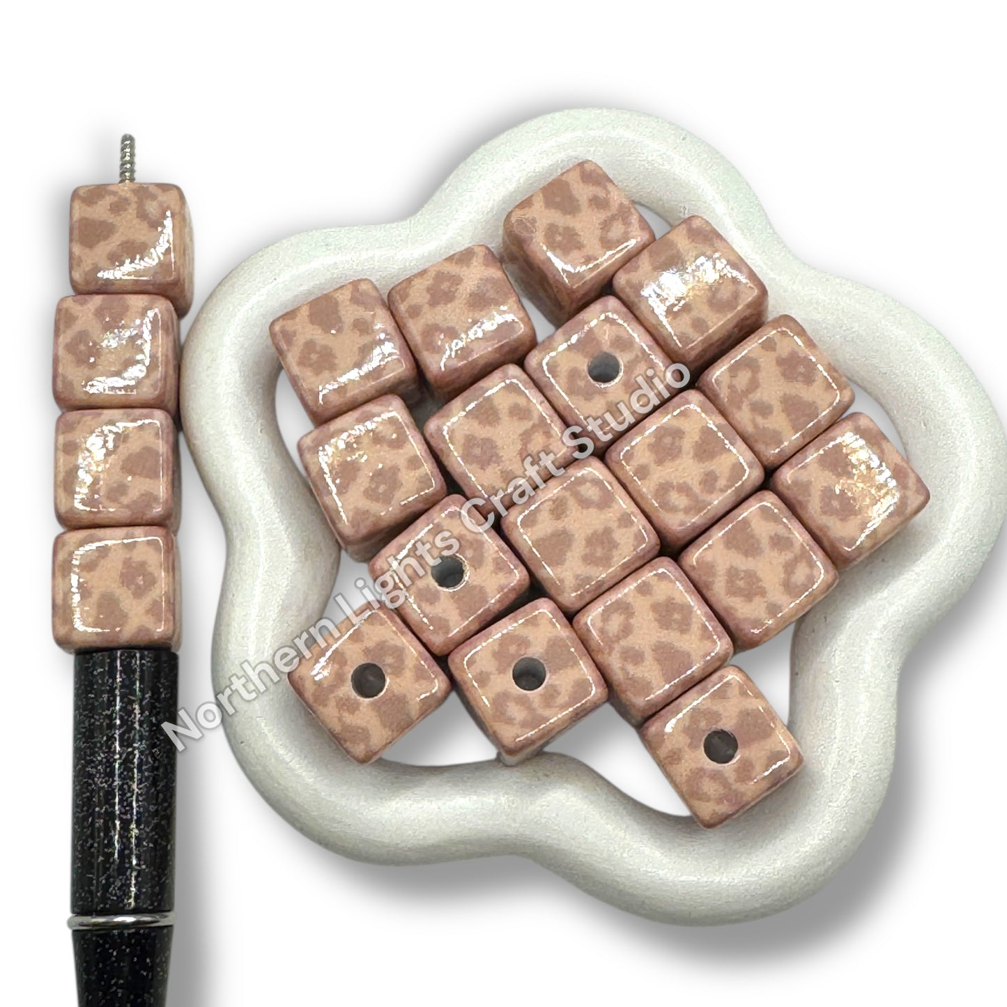 Printed Leopard Cube - 10pc.