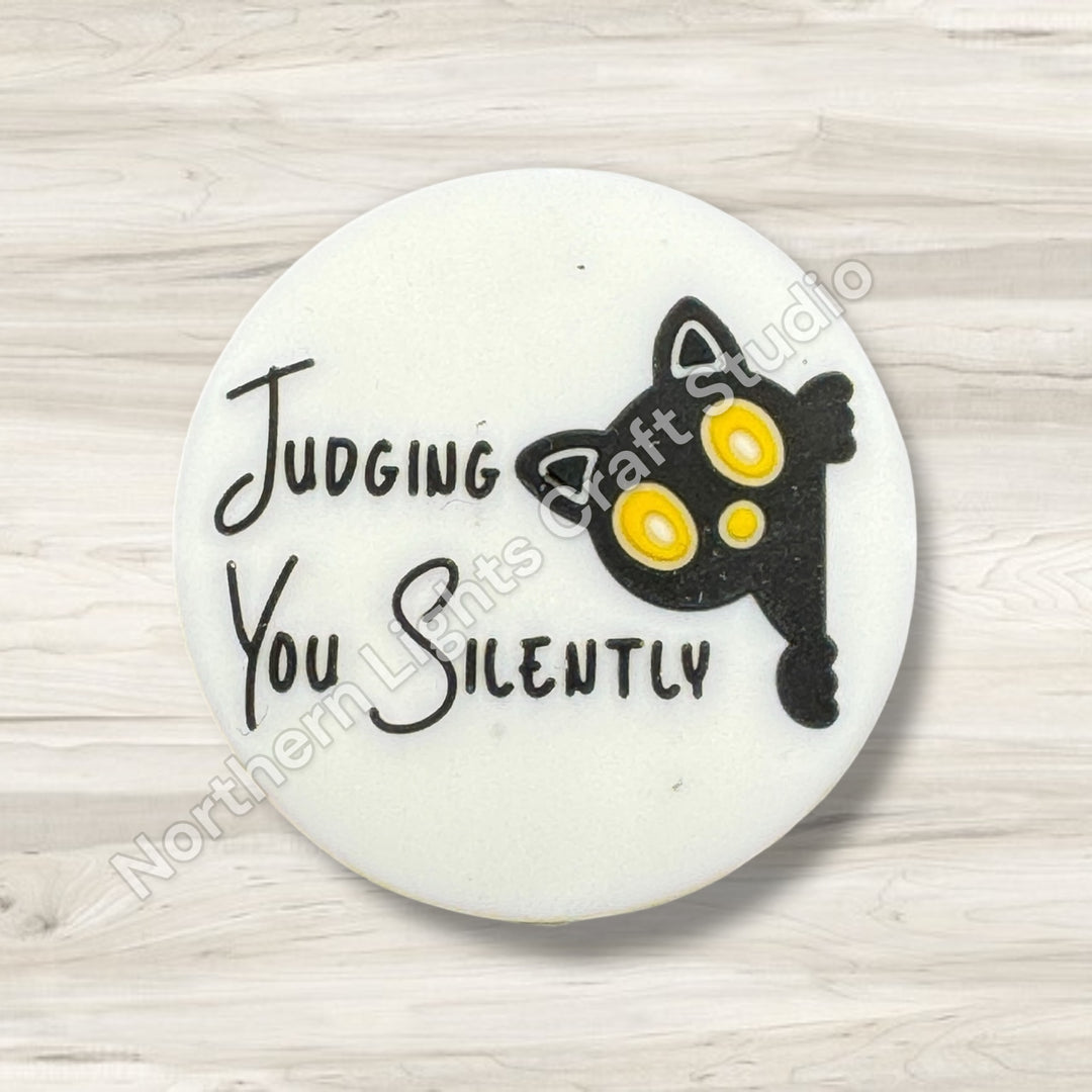 Judging You Silently  Focal Bead