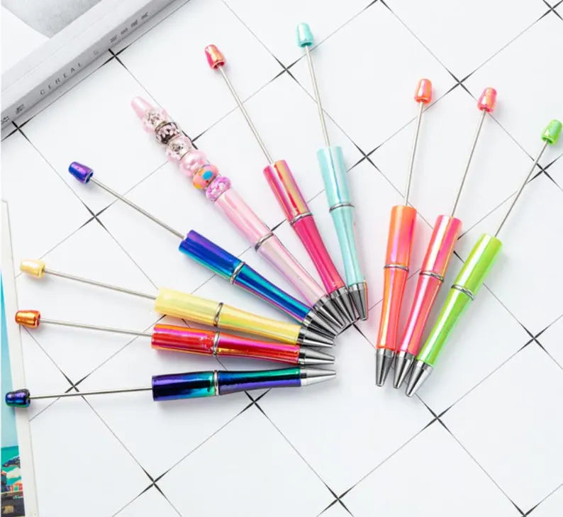 UV Coated Beadable Pens - 5pc.