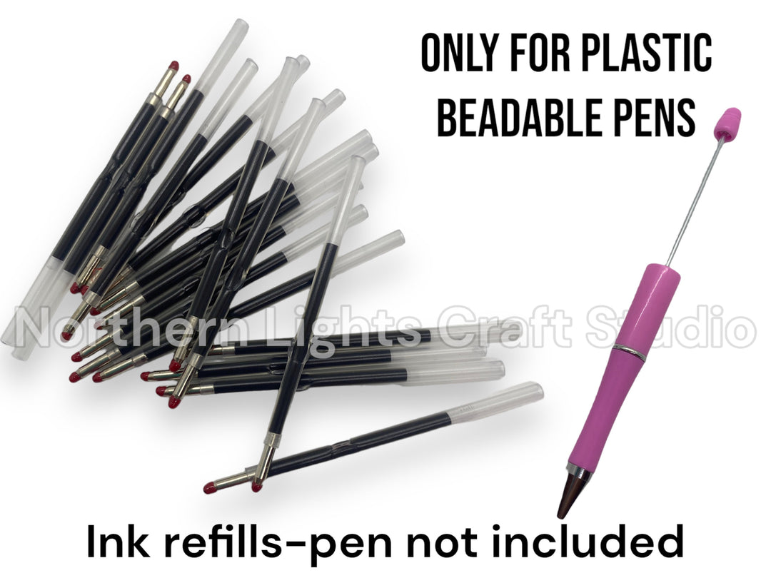 Bead Pen Ink Refill, Ink refills for plastic beaded pens 5refills/pack, Bead Pen refill