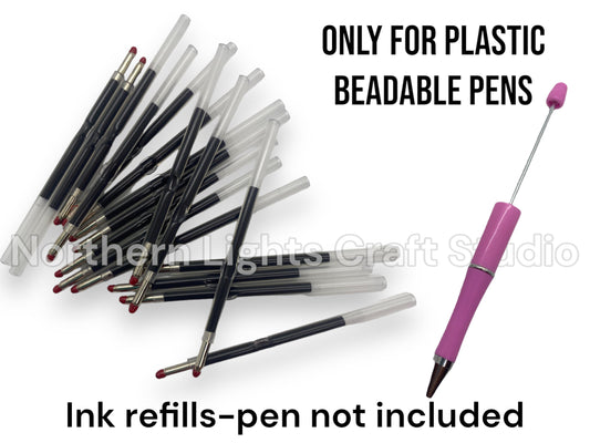 Bead Pen Ink Refill, Ink refills for plastic beaded pens 5refills/pack, Bead Pen refill