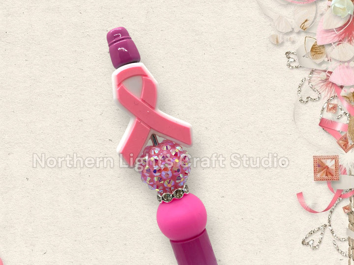 Breast Cancer Awareness Pen, Bling Pen, October Breast Cancer Awareness, Pink Ribbon Pen, Breast Cancer Pen, Rhinestone Breast Cancer Pen