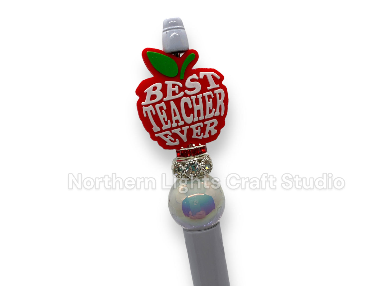 Teacher Appreciation Pen, Inexpensive Teacher Pen, Bling Pen, Best Teacher Ever, Teacher Christmas Gift, Teacher Apple, Teacher Bling Pen