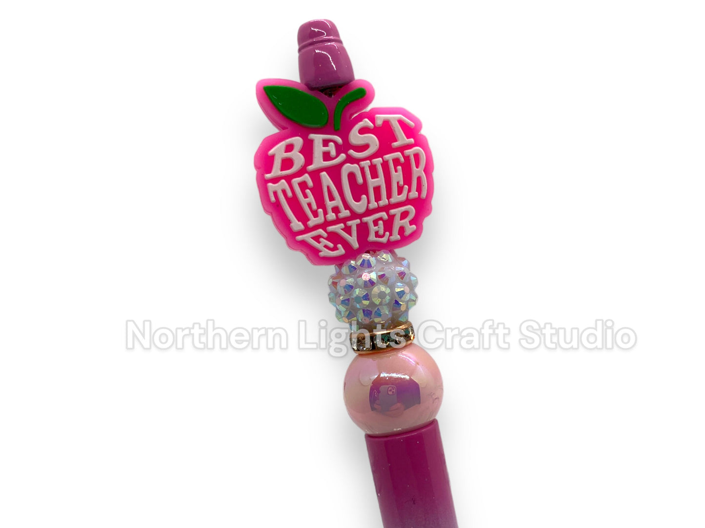 Teacher Appreciation Pen, Inexpensive Teacher Pen, Bling Pen, Best Teacher Ever, Teacher Christmas Gift, Teacher Apple, Teacher Bling Pen