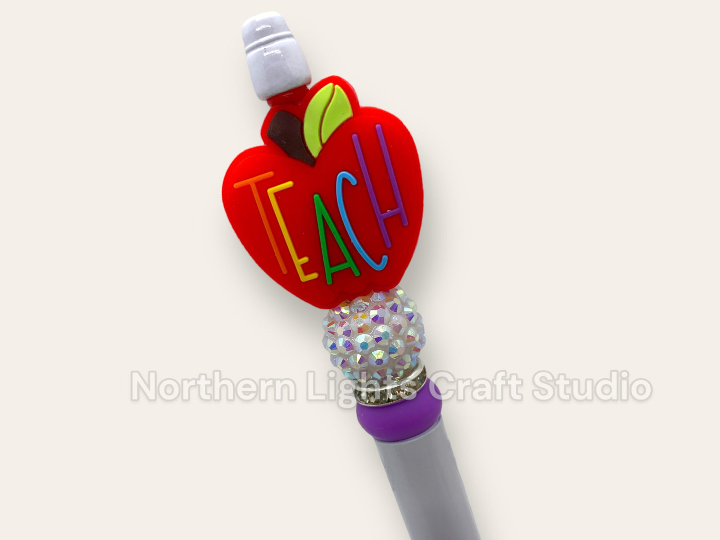 Teacher Appreciation Pen, Inexpensive Teacher Pen, Teacher Bling Pen, Teacher Christmas Gift, Teacher Apple, Gift Ideas for Teachers