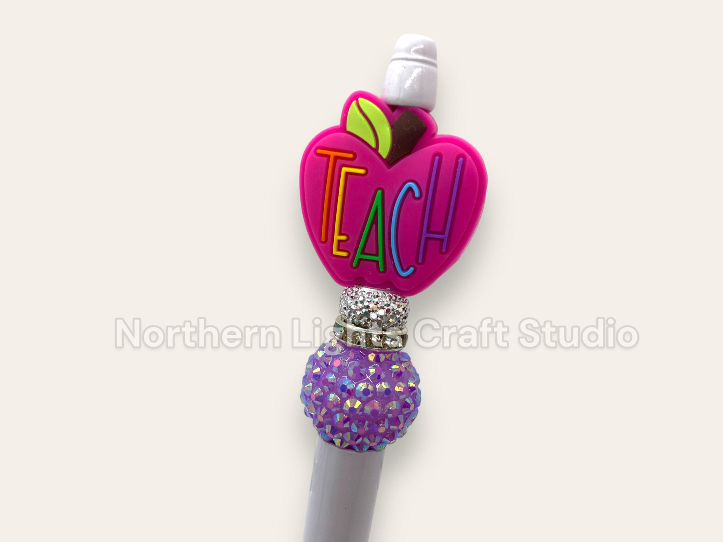Teacher Appreciation Pen, Inexpensive Teacher Pen, Teacher Bling Pen, Teacher Christmas Gift, Teacher Apple, Gift Ideas for Teachers