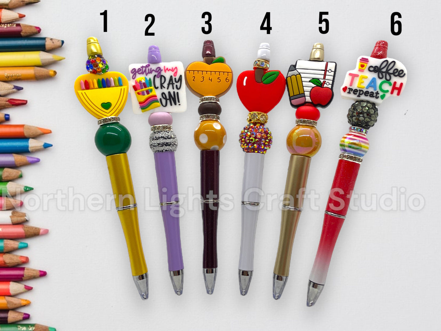 Teacher Appreciate Gift, Teacher Crayon Box Pen, Bling Pen, Best Teacher Ever, Teacher Christmas Gift, Math Teacher Gift, Teacher Bling Pen