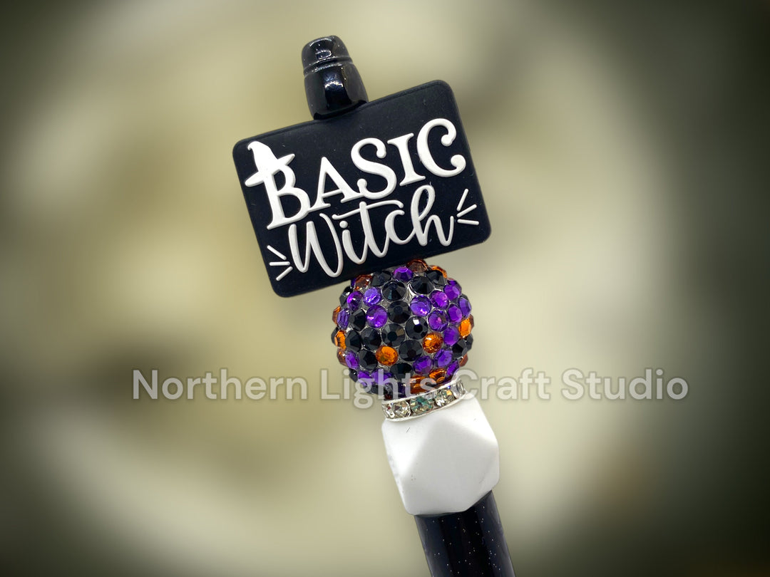 Halloween Bead Pens, Beaded Halloween Pens, Halloween Bling Pens, Grandma&