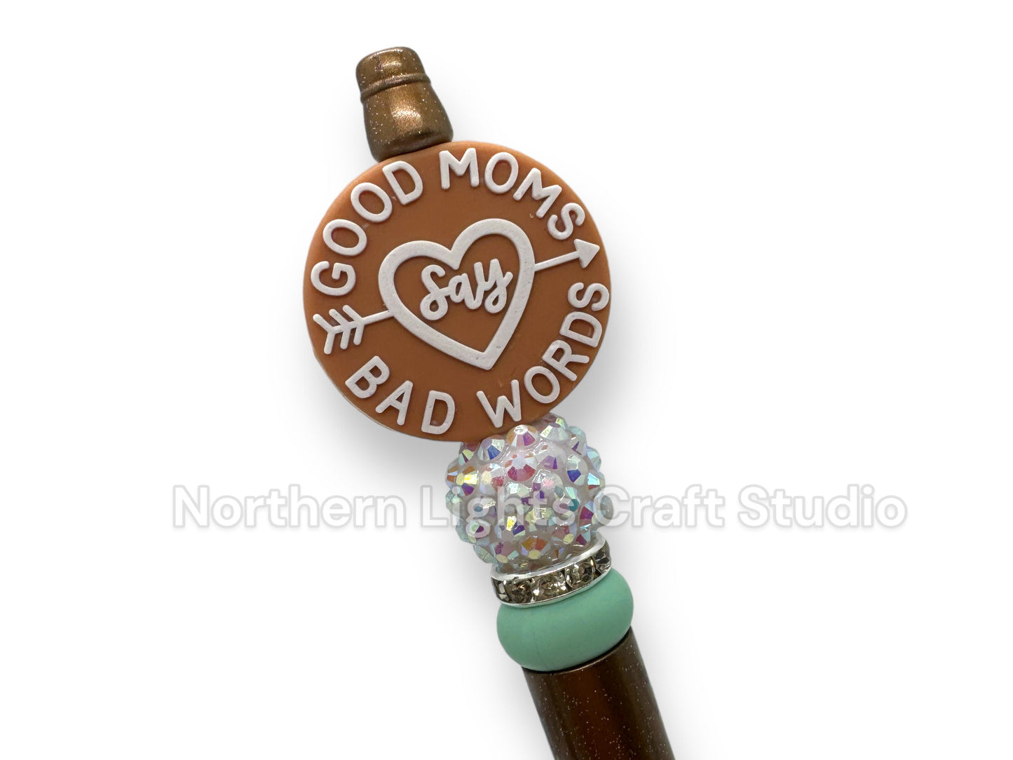 Swear Word Pens, Good Moms Say Bad Words, Sarcastic Pen, Beaded F*ck Pen, Bad Words Pens, Bad Language, Naughty Word Beads