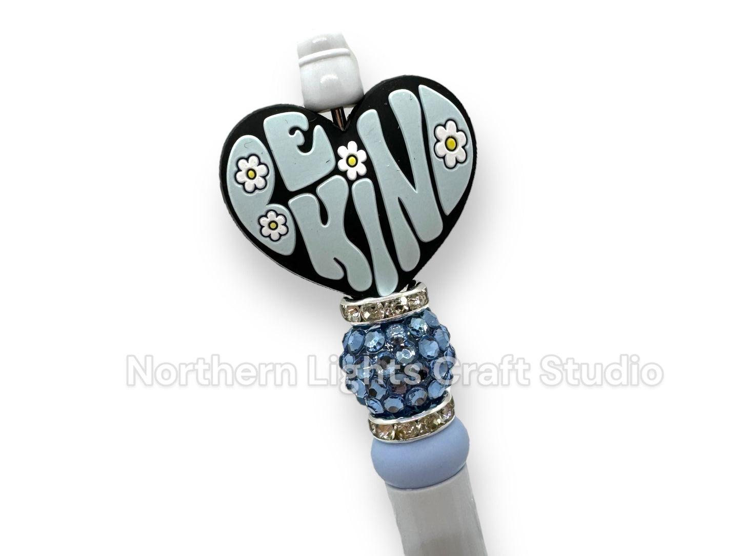Custom Beaded Pen, Be Kind, Positive Attitude, Bling Pen, Daycare Gift, Unique Gift Ideas, Teacher Gift,  Encouragement Gift