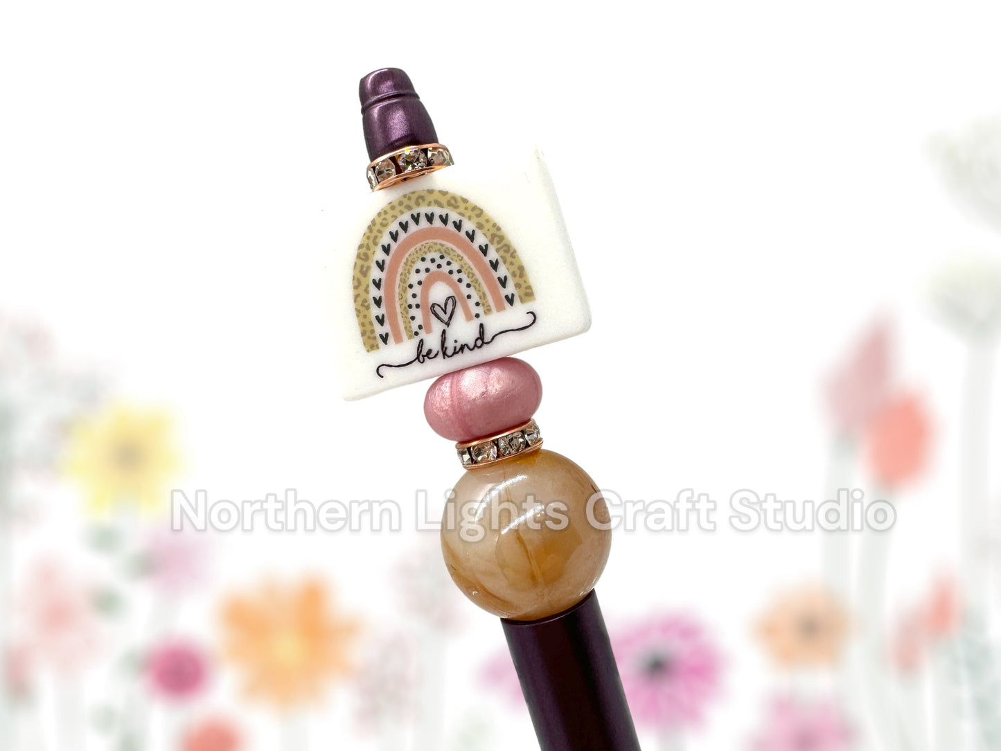 Custom Beaded Pen, Be Kind, Positive Attitude, Bling Pen, Daycare Gift, Unique Gift Ideas, Teacher Gift,  Encouragement Gift