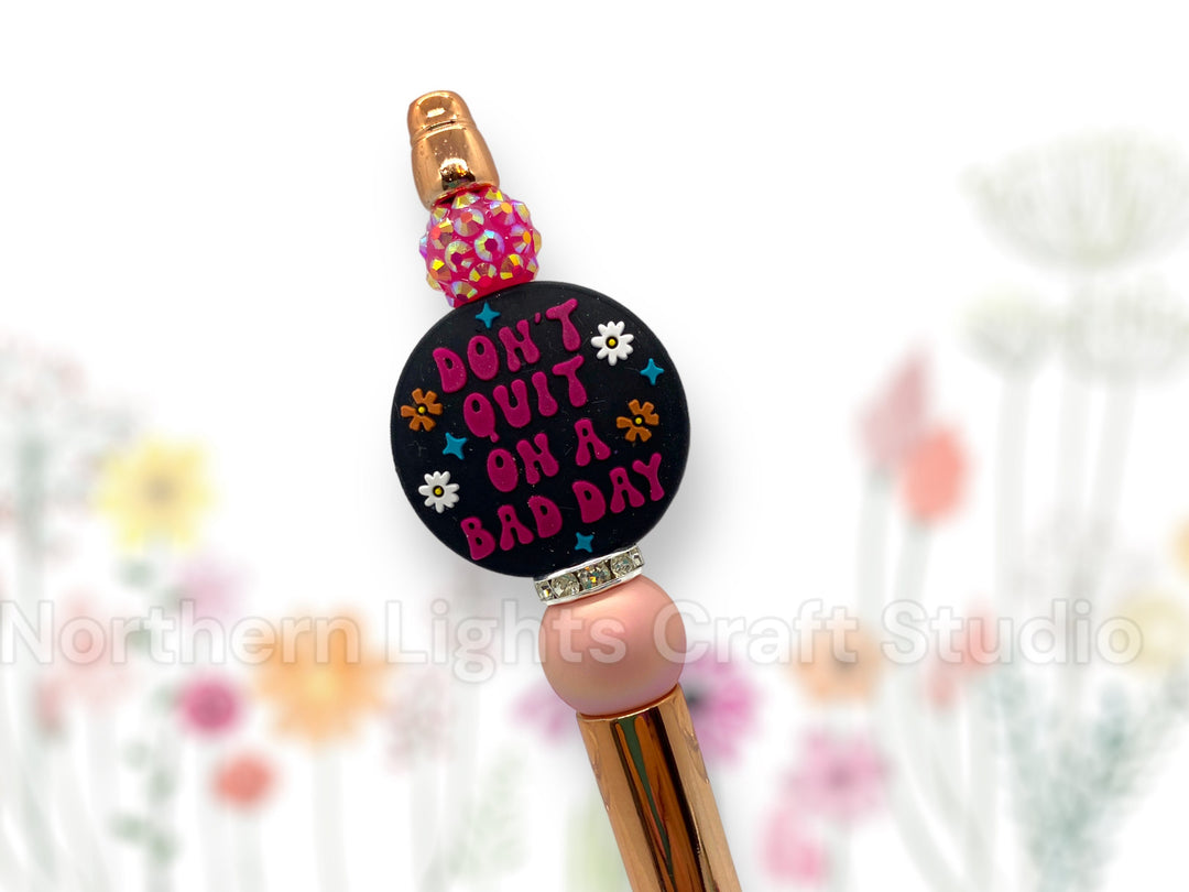 Custom Beaded Pen, Kindness Gift, Positive Attitude, Don&