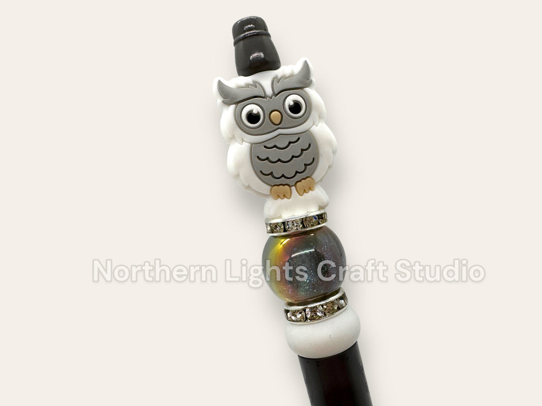 Custom Beaded Owl Pen