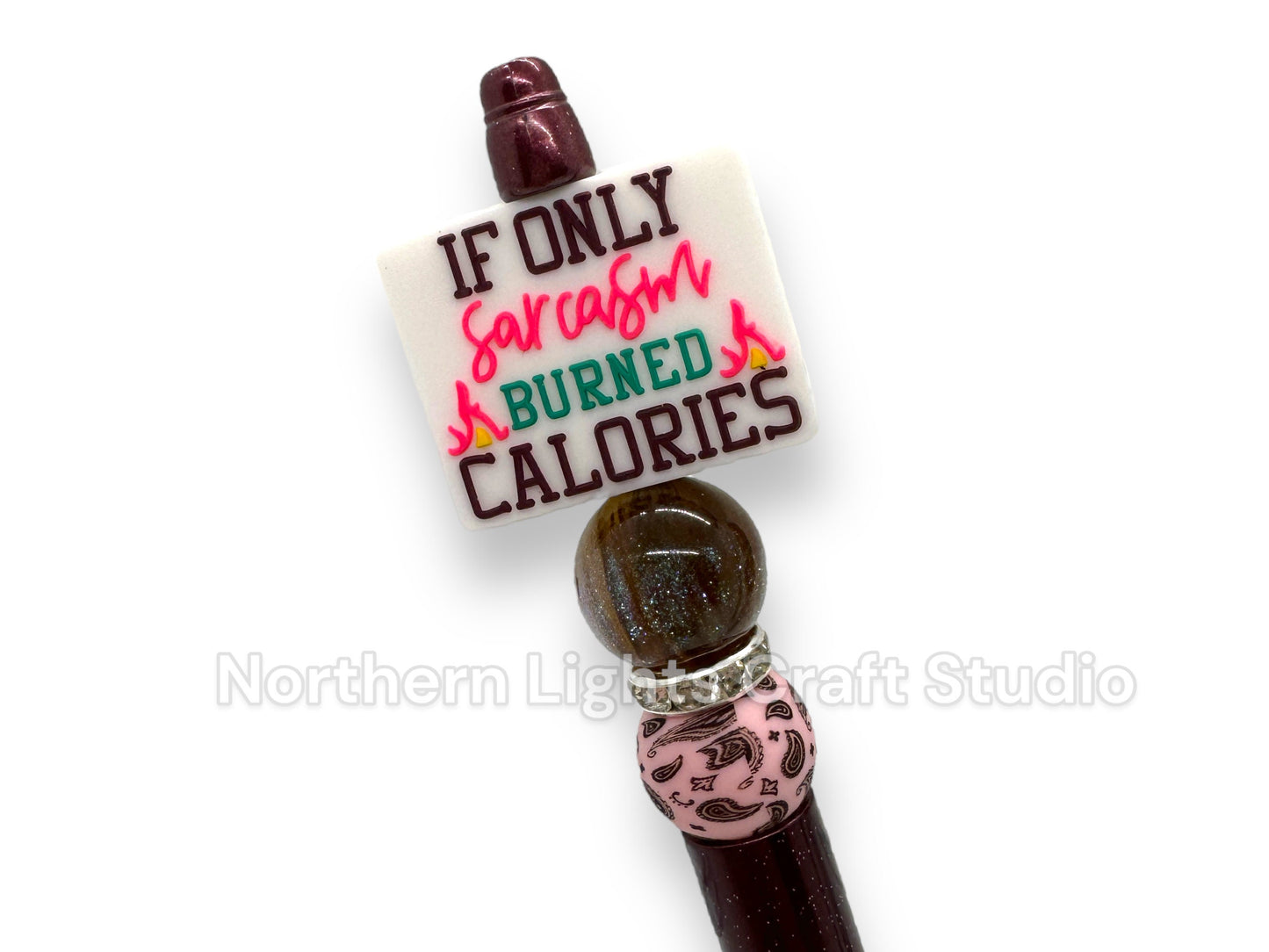Sarcastic Pens, Bling Pens, Anxiety Pen, Custom Beaded Sarcastic Pens, Sarcastic Silicone Beads, Sassy Pens , Attitude Pens