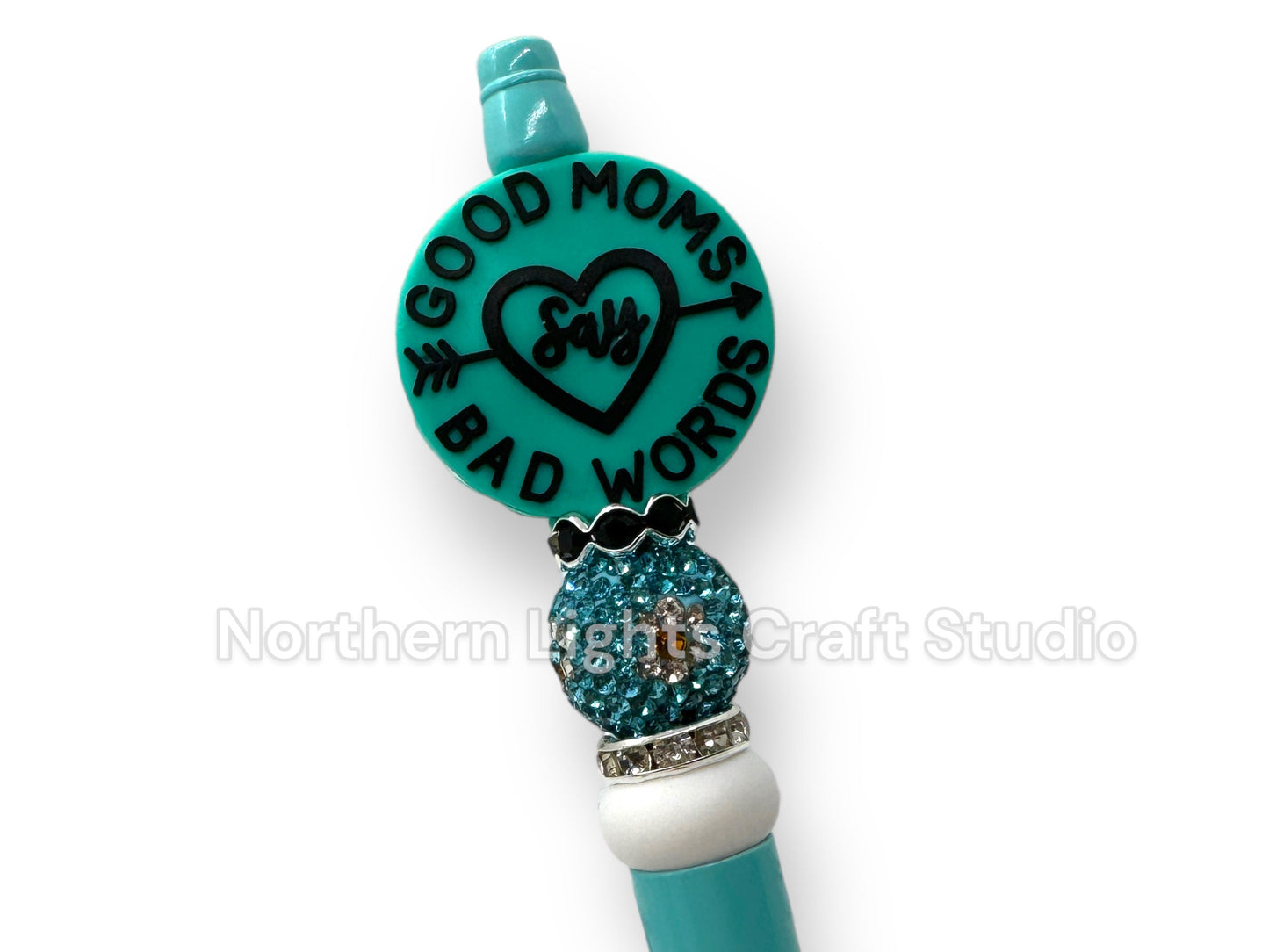 Swear Word Pens, Good Moms Say Bad Words, Sarcastic Pen, Beaded F*ck Pen, Bad Words Pens, Bad Language, Naughty Word Beads