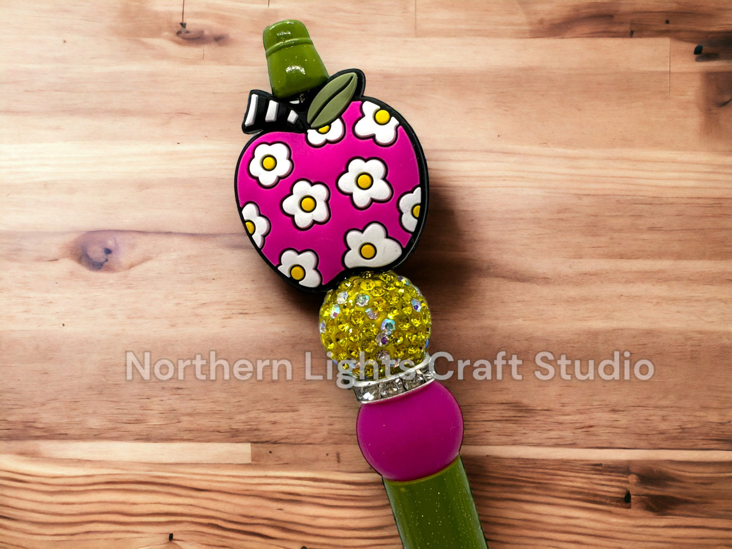 Teacher Appreciation Gift, Teacher Apple Pen, Bling Pen, Teacher Heart, Teacher Christmas Gift, Boho Teacher, Cute Teacher Pen