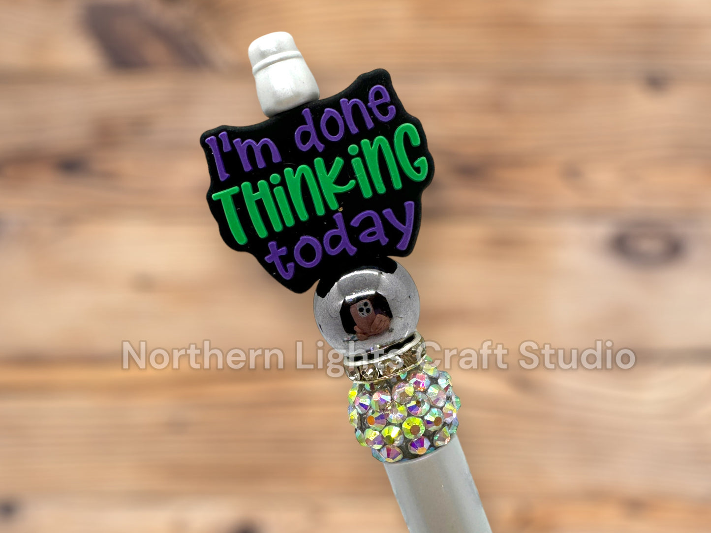 Sarcastic Beaded Pens, On My Husband's Last Nerve Pen, Roll Eyes Out Loud Pen, I'm Done Thinking Today, Eye Rolling is My Cardio Pen