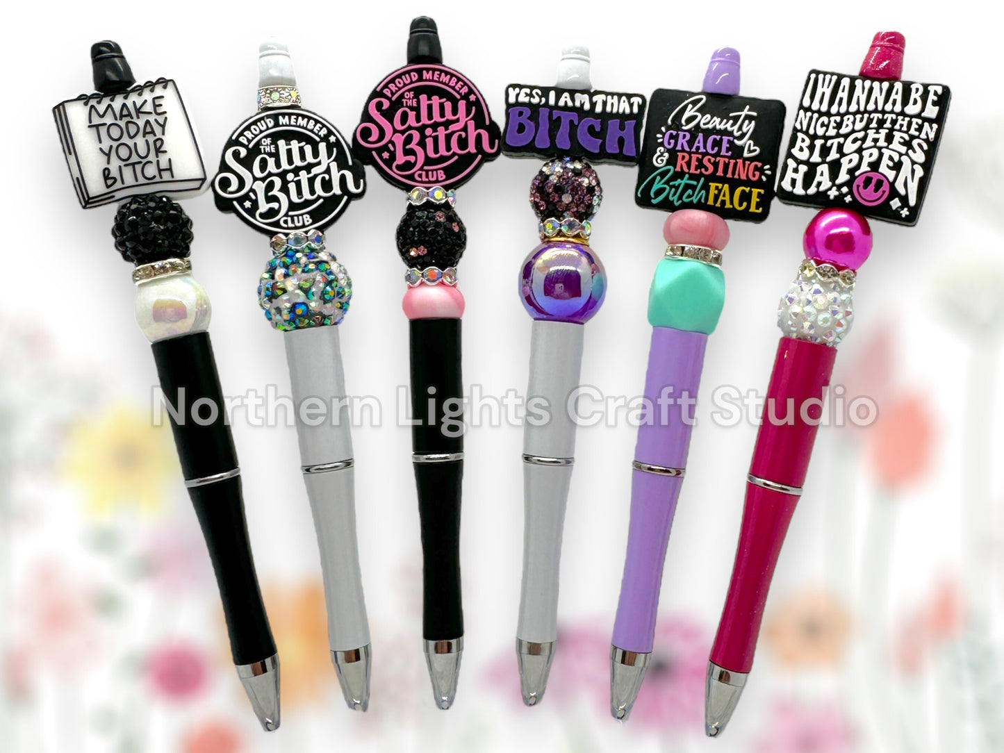 Swear Word Pens, B*tch Pens, Make Today Your B, Salty B, Yes, I am That B, Resting B Face, B Happens