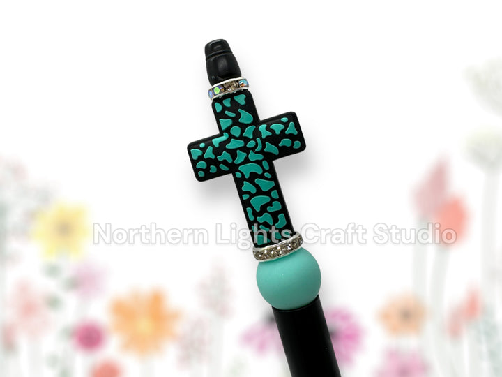 Custom Beaded Cross Pen