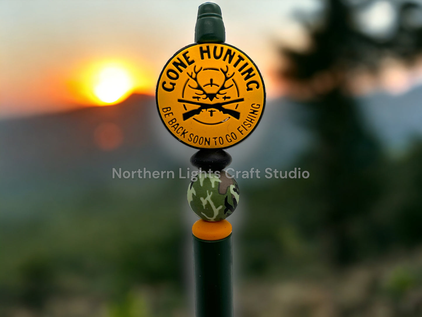 Gone Hunting Be Back Soon To Go Fishing Pen, Beaded Hunting and Fishing Pen, Outdoor Life  Pen, Gift for Hunters, Gift for Fishermen