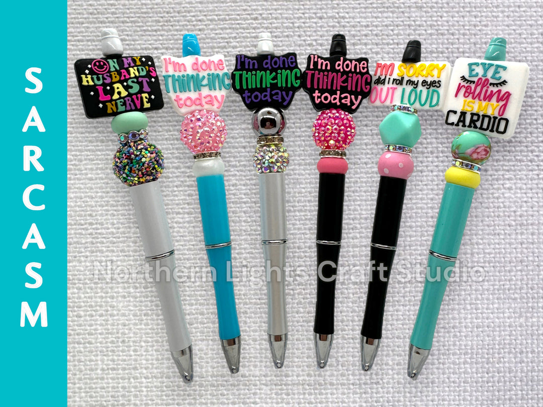 Sarcastic Beaded Pens, On My Husband&