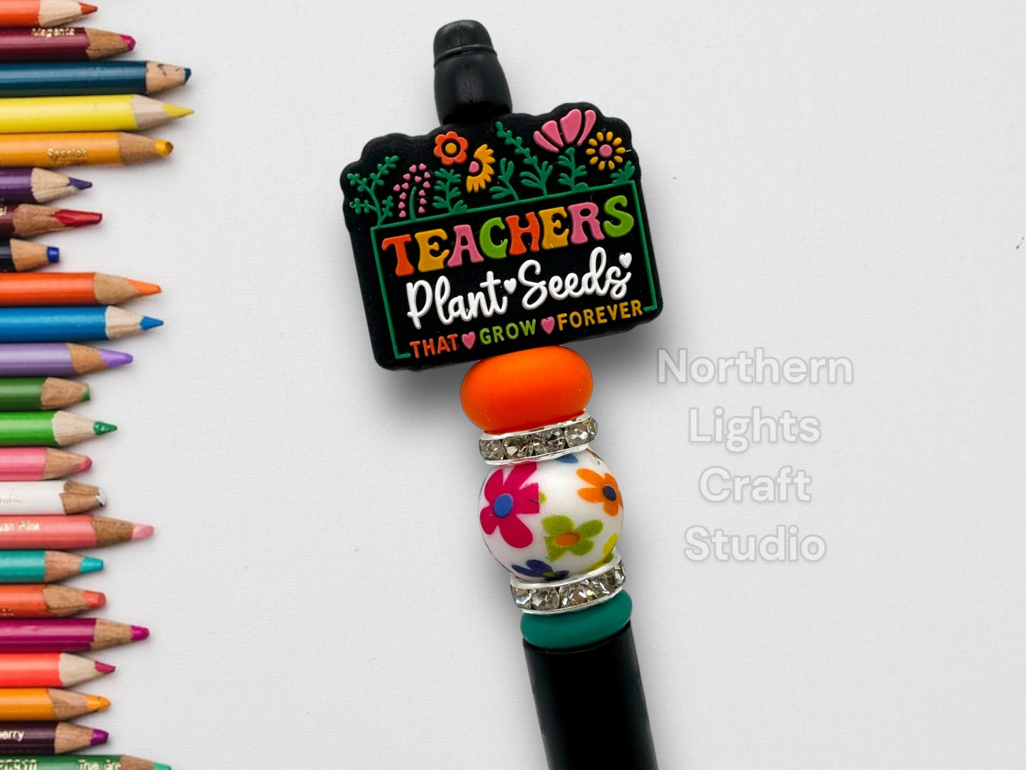 Teacher Appreciation Gift, Cool Teacher Pen, Good Day to Teach Tiny Humans Beaded Pen, Teacher , Cute Teacher Pen, Gift for Teachers