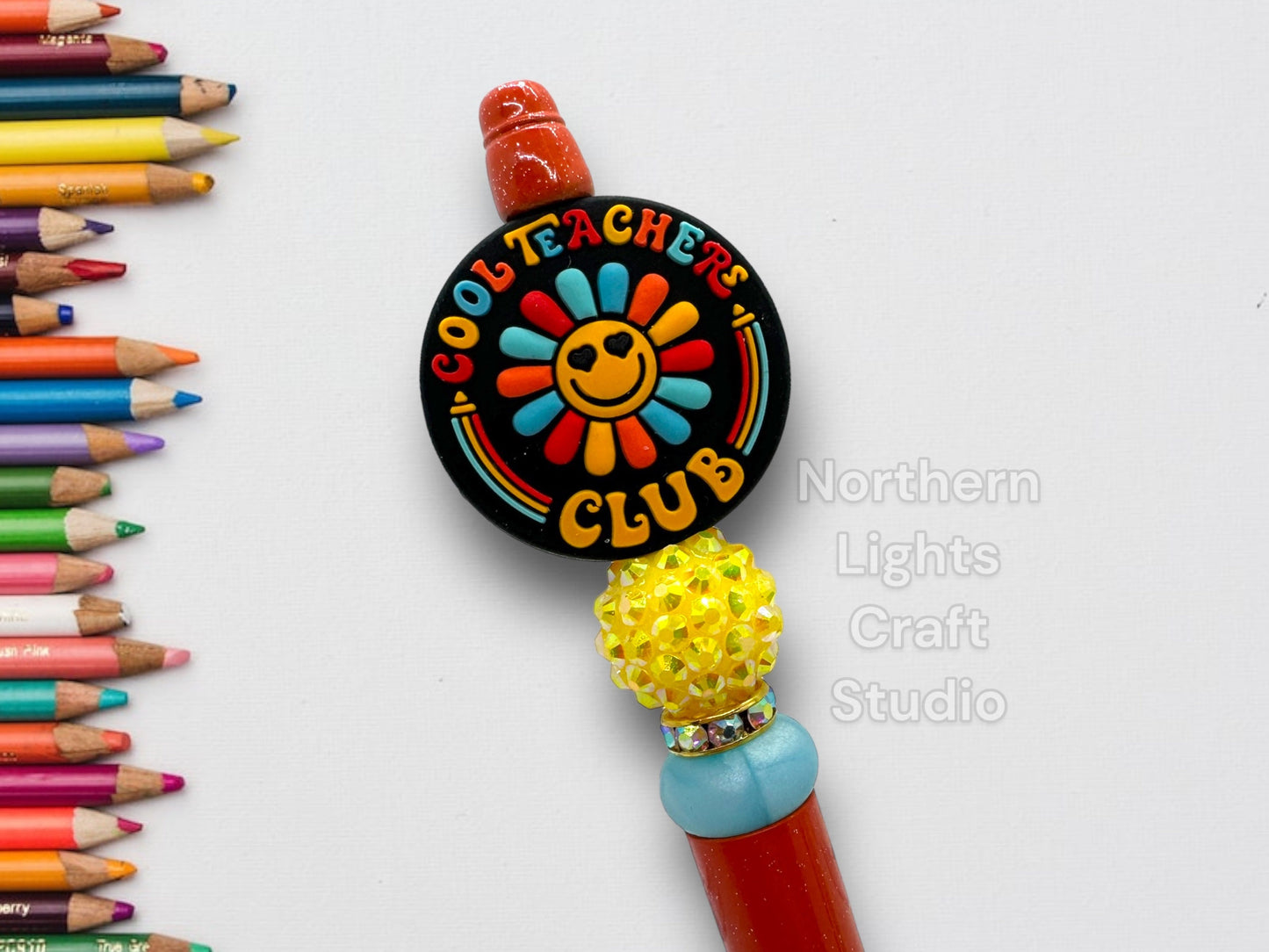 Teacher Appreciation Gift, Cool Teacher Pen, Good Day to Teach Tiny Humans Beaded Pen, Teacher , Cute Teacher Pen, Gift for Teachers