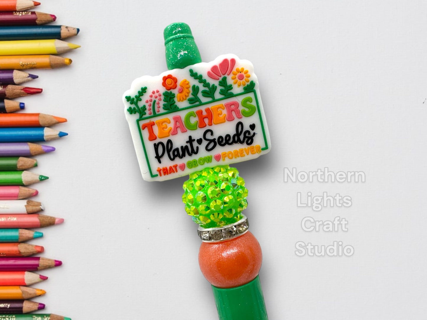 Teacher Appreciation Gift, Cool Teacher Pen, Good Day to Teach Tiny Humans Beaded Pen, Teacher , Cute Teacher Pen, Gift for Teachers