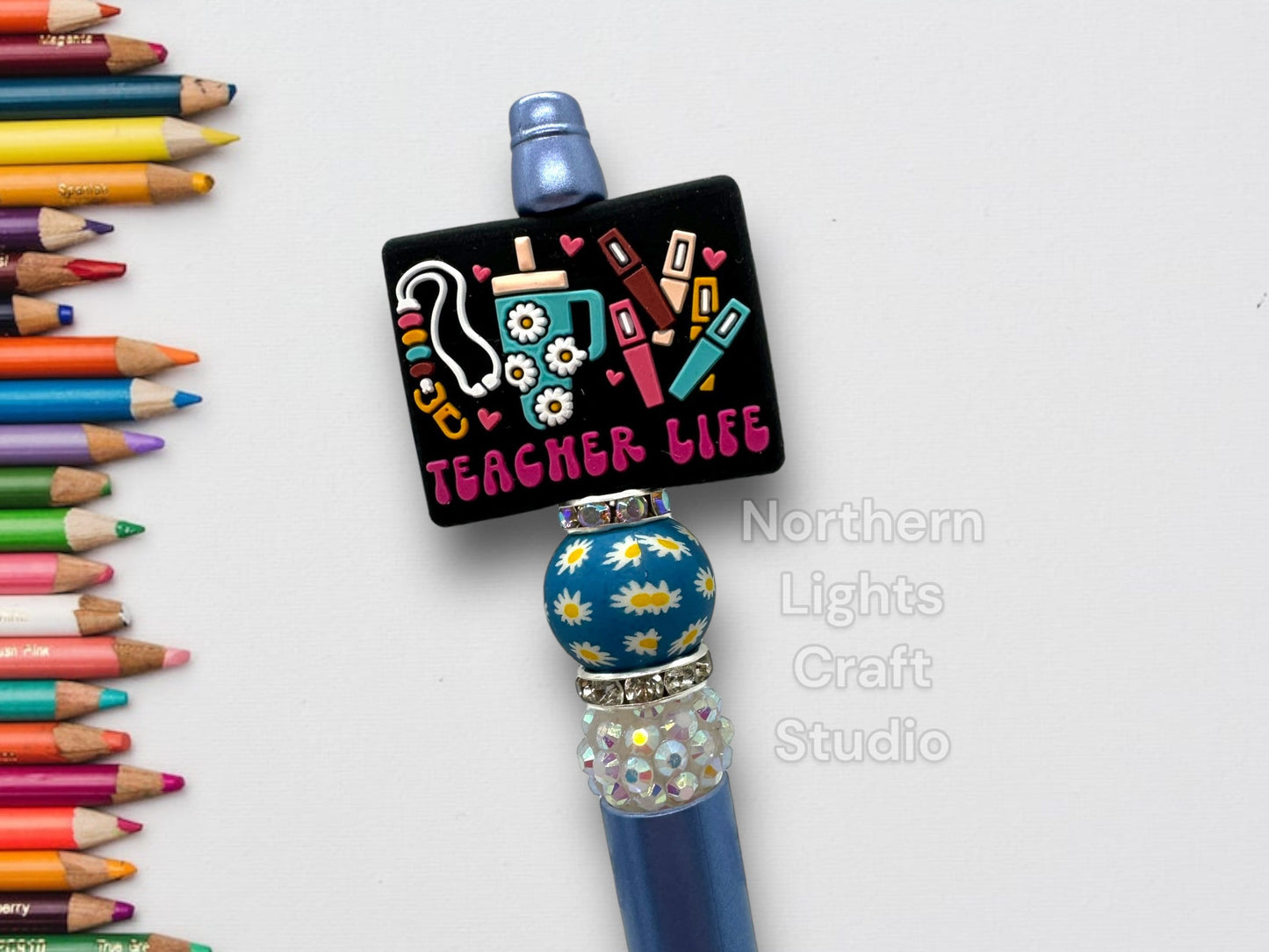 In My Teacher Era Custom Beaded Pen, Teacher Life Bead Pen, Teacher Pen , Cute Teacher Pen, Gift for Teachers