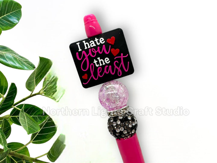 Custom Beaded Sarcastic Pens, I Know Things,  Have the Day You Deserve, Struggle Bus, I Wish Everyone Had Brains, I Hate You The Least