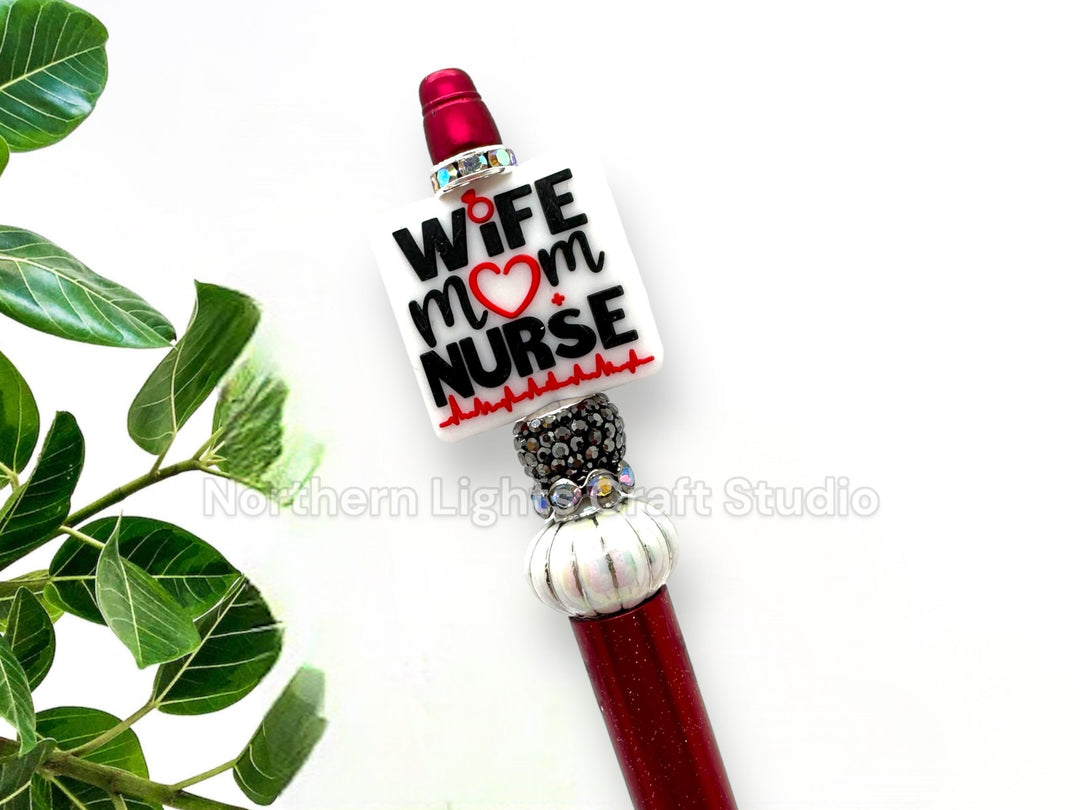 Custom Beaded Nurse Pen, Gifts for Nurses, Glam Nurse Pen, Fancy Nurse Pen, Nurse Life Pen, It&