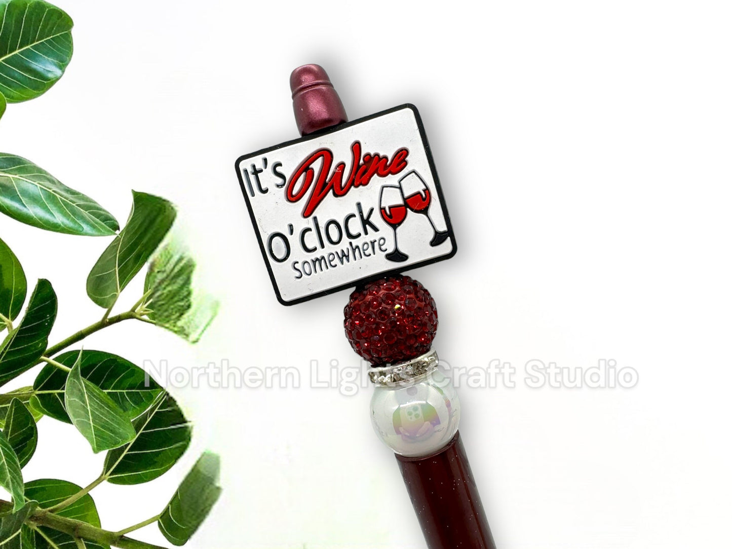 Sarcastic Wine Beaded Pen, It's Wine O'Clock Somewhere, Tequila Is My Spirit Animal, Life Is Better With Cocktails Pen