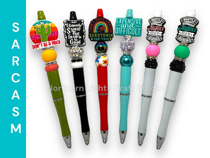 Custom Beaded Humor Pens, Sarcastic Pens, I Don&