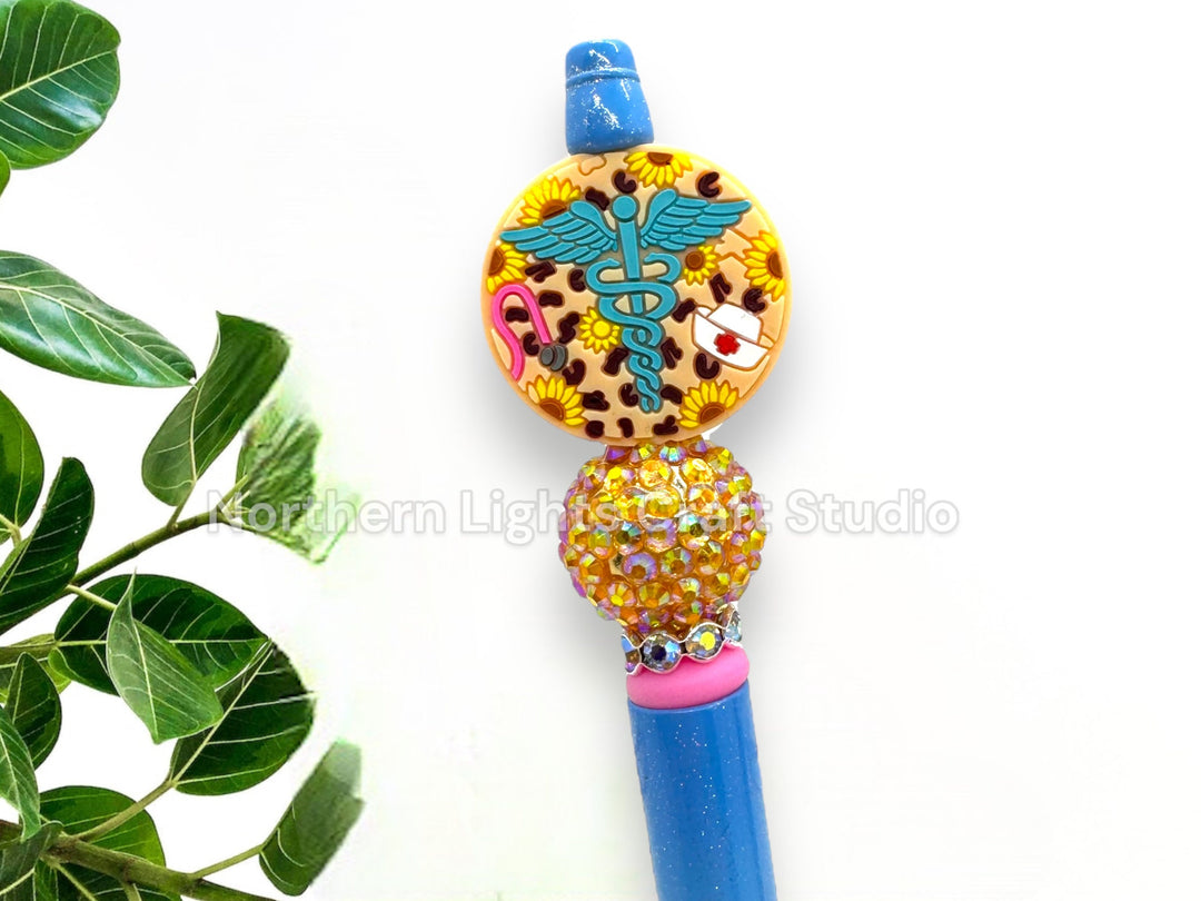 Custom Beaded Nurse Pen, Gifts for Nurses, Glam Nurse Pen, Fancy Nurse Pen, Nurse Life Pen, It&