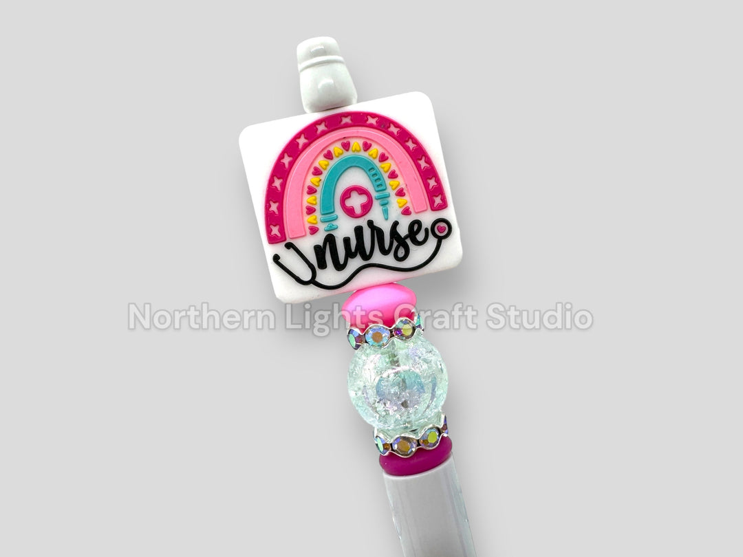 Custom Beaded Nurse Pen, Gifts for Nurses, Glam Nurse Pen, Fancy Nurse Pen, Nurse Life Pen, It&