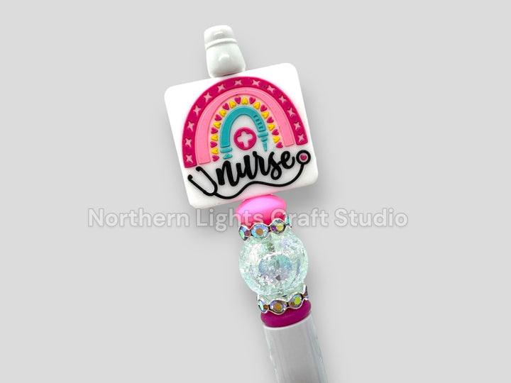 Custom Beaded Nurse Pen, Gifts for Nurses, Glam Nurse Pen, Fancy Nurse Pen, Nurse Life Pen, It&